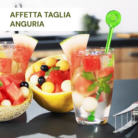 Affetta Melone e Anguria Inox 27,5cm – Taglia Cubetti e Fette Facile