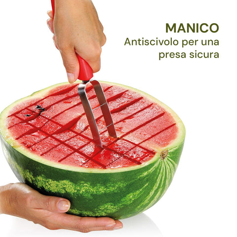 Affetta Melone e Anguria Inox 27,5cm – Taglia Cubetti e Fette Facile