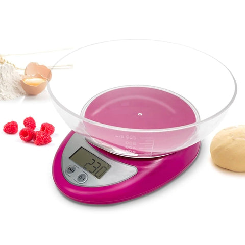 Bilancia Digitale Da Cucina Con Ciotola In Plastica Da 600 Ml