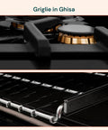 Cucina 60cm con 4 Fuochi e Forno Elettrico 1900W – Classica e Potente