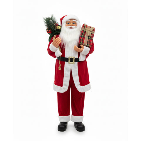 Kerstdecoratie met de kerstman – Klassieke stijl, perfect voor hal en woonkamer