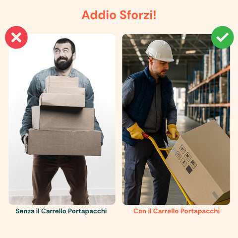 Carrello con capacità di carico fino a 200kg per trasporto sicuro di scatole, elettrodomestici e materiali pesanti, ideale uso intensivo