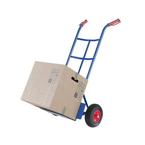 Carrello blu per trasporto di scatole, elettrodomestici e materiali pesanti fino a 200kg, struttura resistente e affidabile