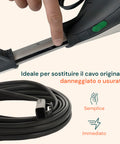 Cavo Alimentazione VK150 – Ricambio Compatibile 10m Grigio con Spina
