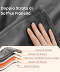 Coperta Termica Matrimoniale Fluffy per Letto e Divano in Flanella con Timer 9H