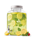 Dispenser Bevande in Vetro 8L con Rubinetto in Alluminio