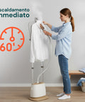 Ferro da Stiro a Vapore Verticale 1580W con Accessori e Serbatoio 1500ml