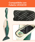 Filtro Odori Carboni Attivi VK130 VK131 – Ricambio Compatibile Folletto