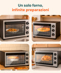 Mini Forno Elettrico 32L 1420W con Termostato Regolabile fino a 230°C