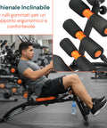 Panca Pieghevole Multifunzione 22 in 1 – Allenamento Addominali, Braccia e Gambe