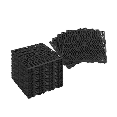 Set van 50 in elkaar klikbare tegels – antislip en waterdoorlatend, 29,5 x 29,5 cm