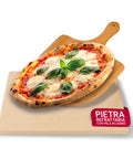Set Pietra Refrattaria e Pala in Bambù per Pizza Croccante Fatta in Casa