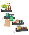 Set Ripiani Magnetici per Frigo – Robusti Porta Spezie in Metallo con Magnete