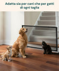 Barriera Protettiva per Animali – Rete 140x72 cm in Ferro con 4 Ganci Inclusi