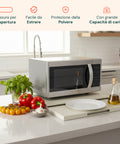 Organizer da Cucina con Ripiano Estraibile Salvaspazio per Forno a Microonde