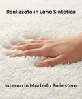 Coperta Elettrica Riscaldata Coprimaterasso in Lana Sintetica - Timer e 9 Temperature