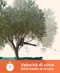 Scuotitore per Olive con Motore 400W e Rastrello in ABS Antibloccaggio