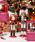 Set 2 Schiaccianoci in Legno – Stile Inglese e Scozzese Dipinti a Mano