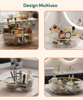 Vassoi Rotanti per Cosmetici e Cucina – Set da 2, Impermeabili