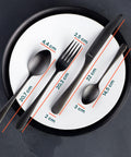 Posate Sibilla – Set da 24 in Acciaio Inox Satinato Nero Elegante