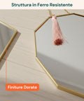 Set Specchi Moderni con Cornice in Ferro – Diamante, Rombo e Pentagono