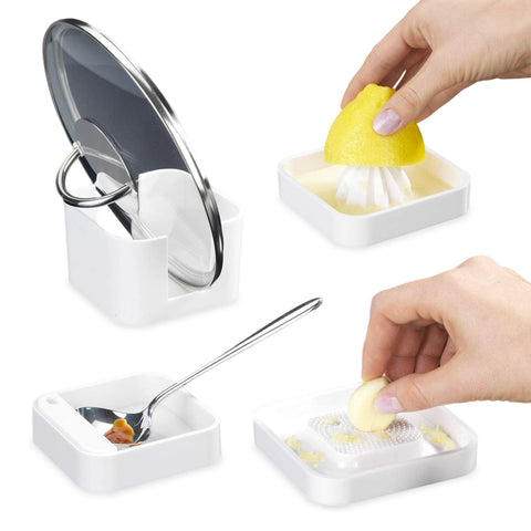 4-in-1 keukenset voor levensmiddelen, wit