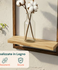 Set 4 Mensole a Muro in Legno Diverse Misure – Design Moderno e Resistente