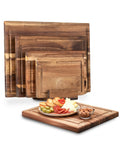 Set 4 Taglieri in Legno di Acacia – Design Robusto Anti Umidità