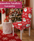Set 6 Coprisedia Natalizi con Babbo Natale – Elasticizzati e Decorativi