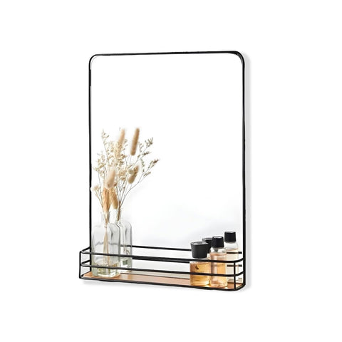 Spiegel met MDF-plank 40 x 30 cm – Modern wandontwerp