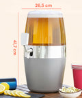 Dispenser Refrigerante 4L per Bevande con Rubinetto Antigoccia per Uso Esterno e Interno.