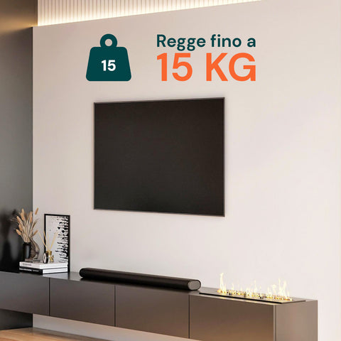 Supporto a Muro per TV LED/LCD/Plasma da 13” a 32” Nero – Portata Max 15Kg