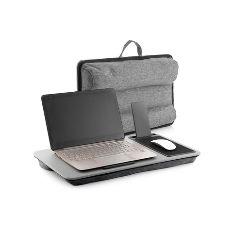 XL-bedtafel en draagbaar bureau voor notebook, met mat en muis