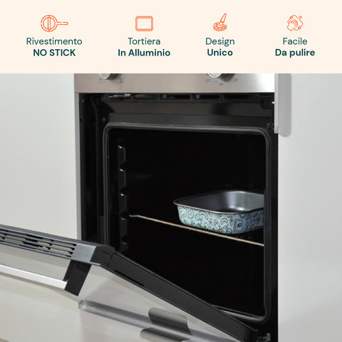 Teglia AirFry Antiaderente Senza PFOA per Friggitrice ad Aria e Forno