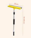 Tergivetro 24 cm con Manico Allungabile – Lavavetri in PP e Alluminio 79–120 cm