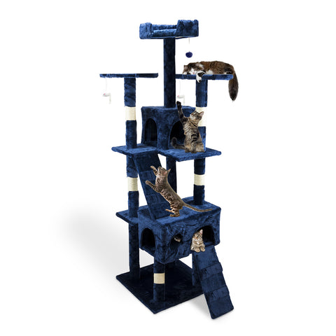 Tiragraffi per Gatti 170 cm con Cuccia, Griglie e Accessori Montaggio