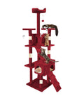 Tiragraffi per Gatti 170 cm con Cuccia, Griglie e Accessori Montaggio