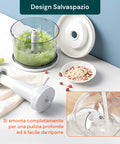 Tritatutto per Verdure Quttin 18x1 x22 cm Portatile Ideale per Carne e Verdure