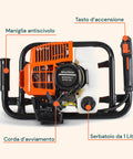 Mototrivella a Scoppio 2 Tempi 51.7cc con Motore 1.4KW e 3 punte incluse