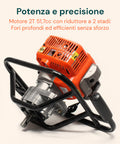 Mototrivella a Scoppio 2 Tempi 51.7cc con Motore 1.4KW e 3 punte incluse