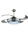 Ventilatore Da Soffitto 4 Pale A Scomparsa Con Luce E Telecomando 35w