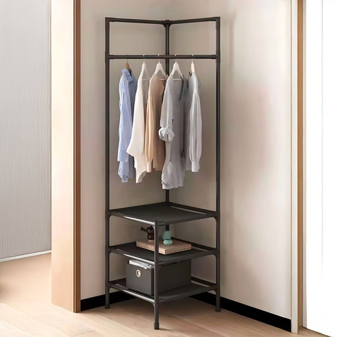 Avilia Appendiabiti Angolare con 3 Ripiani Salvaspazio Design Moderno da Terra 180x45x45cm Ean 8056819052633