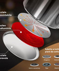 Avilia Batteria Pentole Completa Diana 12 Pezzi in Acciaio Inox Design Moderno Compatibile Induzione e Gas Elettrico Ean-8056897151778