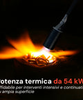 Kit Cannello Alta Portata 54kw con Tubo da 10m e Accensione Automatica