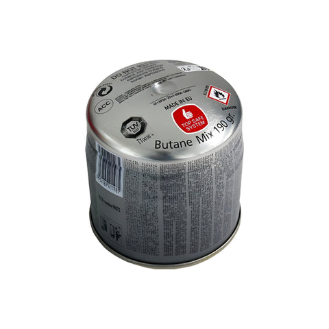 Wegwerp-gaspatroon van 190 g, compatibel met standaard gasbranders