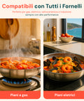 Saltapasta Chef 32 cm – Alluminio Satinato Naturale – Full Induction