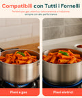 Casseruola Alta in Alluminio con 2 Maniglie Inox – Ø 24/28/32/36 cm