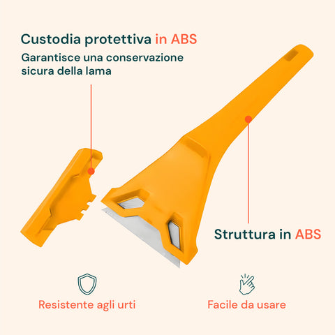 Custodia protettiva in ABS per conservazione sicura della lama, struttura resistente agli urti e facile da usare