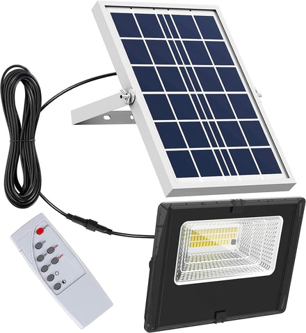 LED-zonnespot 40 W IP66 met schemersensor, afstandsbediening en timer