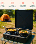 Cucina all’Aperto con Fornello a Gas 4 Fuochi ad Alta Efficienza Facile da Usare